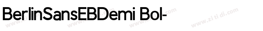 BerlinSansEBDemi Bol字体转换